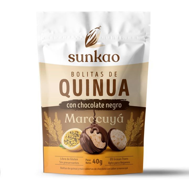 Bolitas-de-quinua-sabor-maracuya-cubiertas-de-chocolate-amargo-40-gramos-Marca-Sunkao