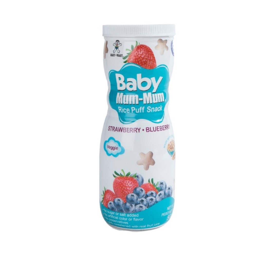 Puff-de-arroz-sabor-frutilla-y-arandano-50-gramos-Marca-Baby-Mum
