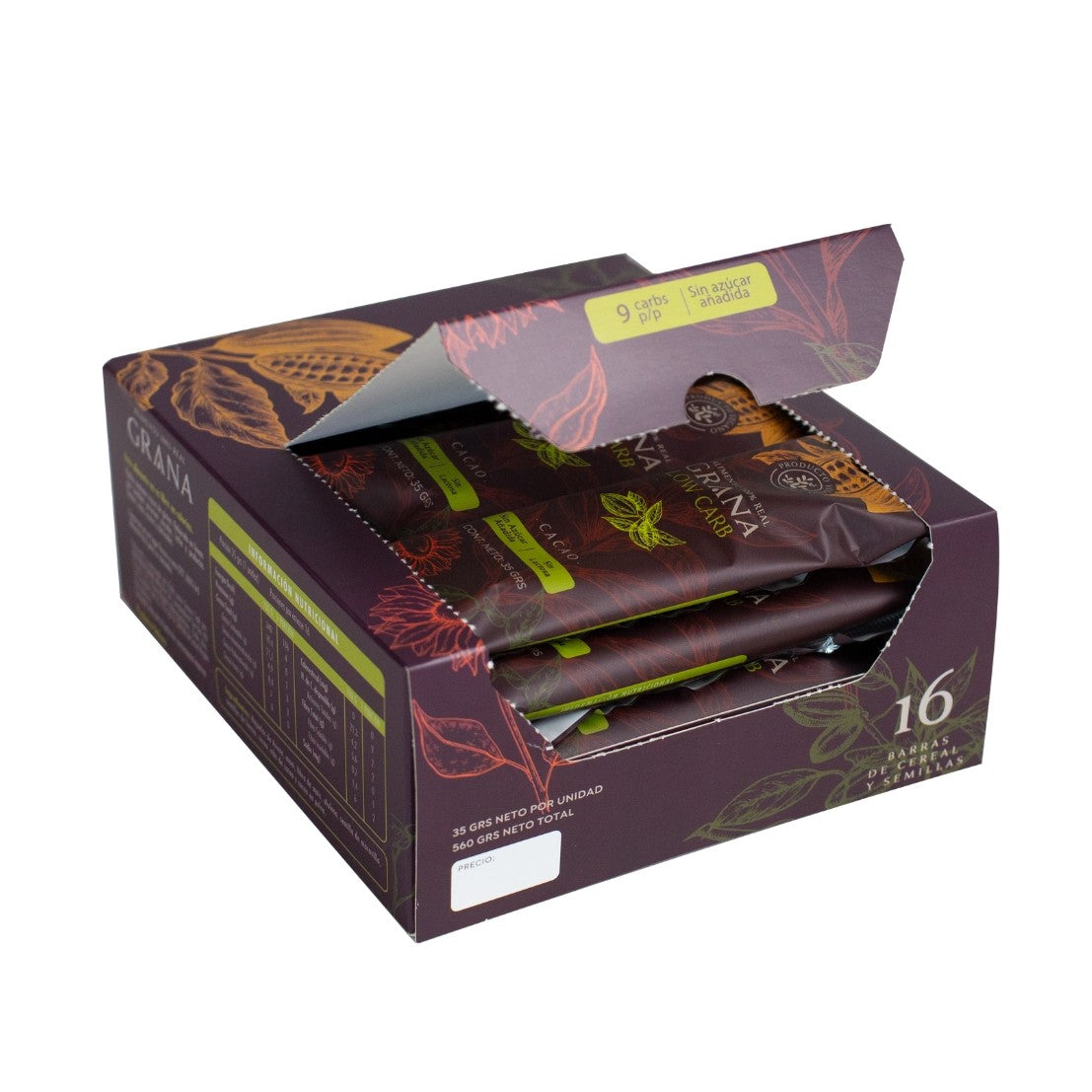 Display-16-unidades-barra-cacao-mani--40-gramos-Marca-Grana