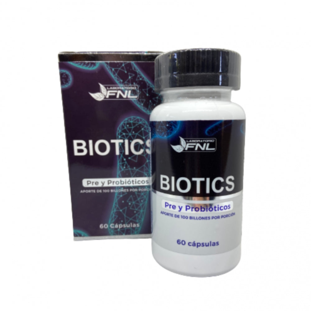 Biotics Pre y probióticos 60 Cápsulas FNL