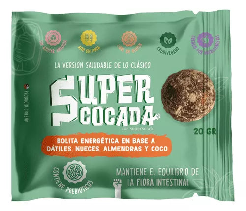 Super cocada 20 gramos Marca Supersnack