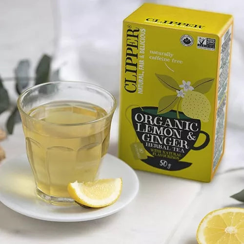 Infusion lemon ginger 20 sobres Marca Clipper
