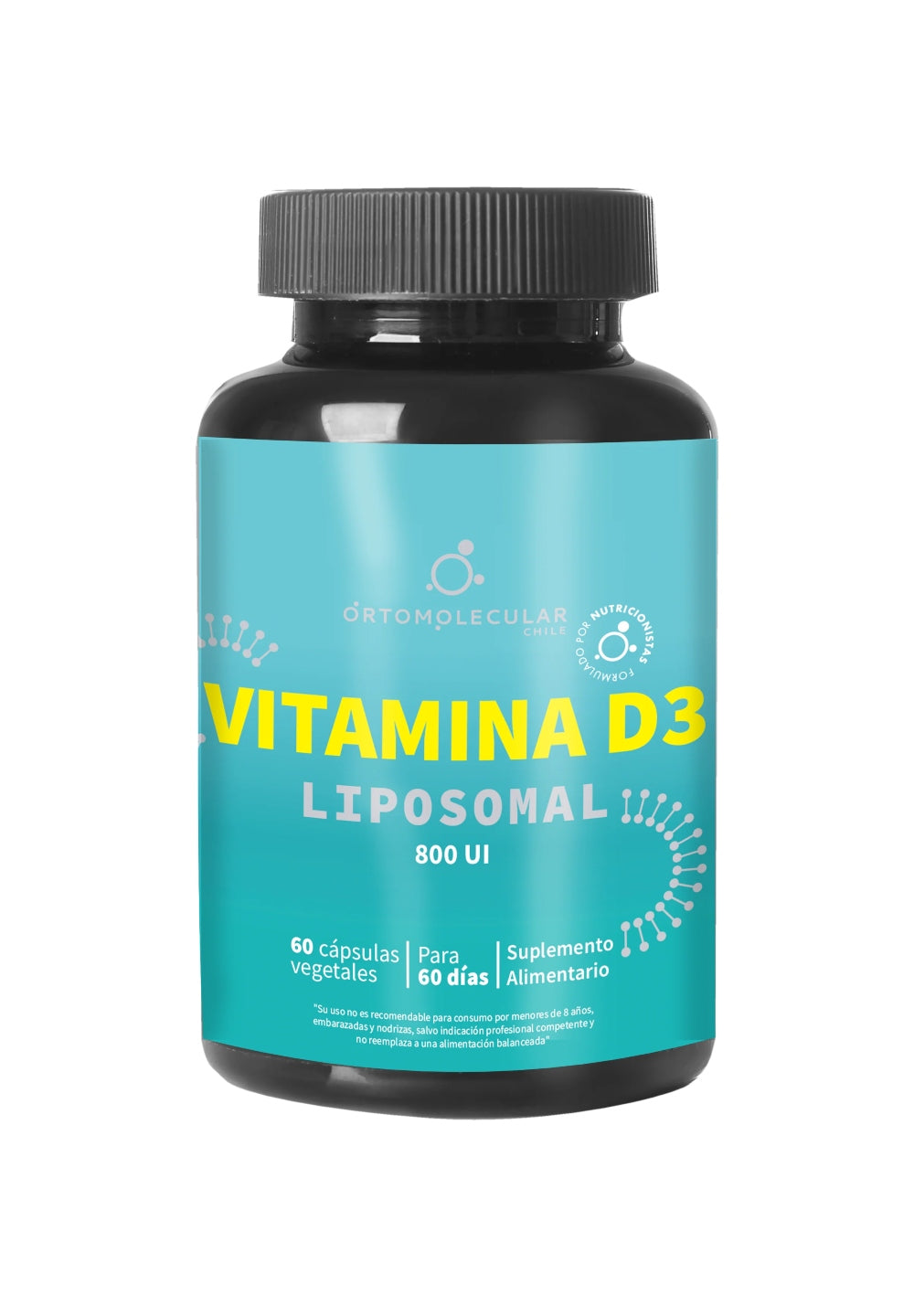 Vitamina D3 Liposomal 800 UI-60 Cáps Ortomolecular