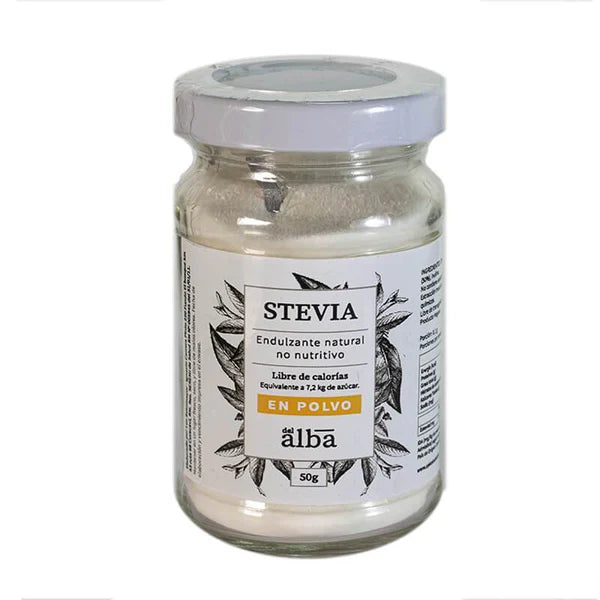 Stevia premium polvo 50 gramos Marca Apicola del Alba