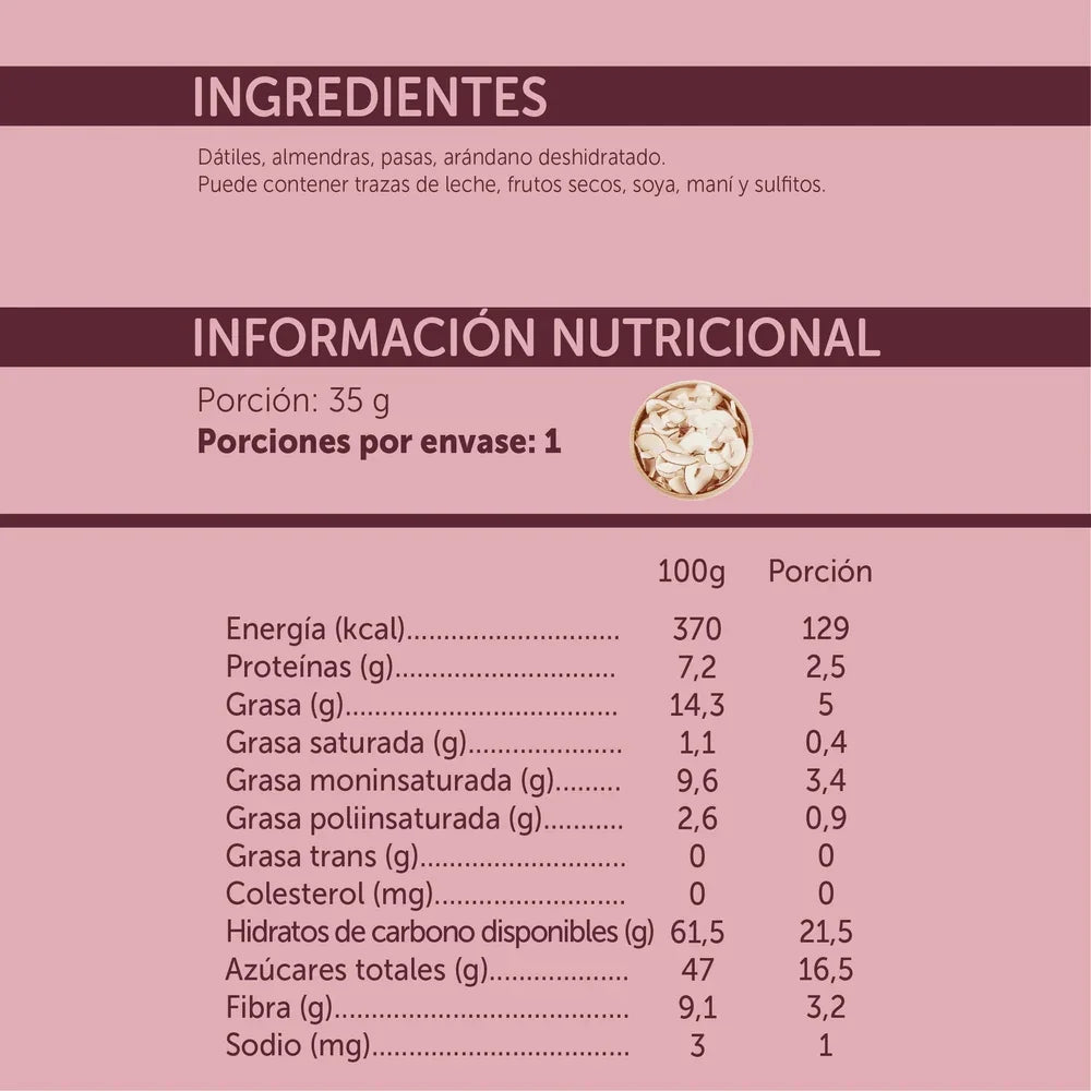 Barrita Natural Cacao Coco 35grs Mizos