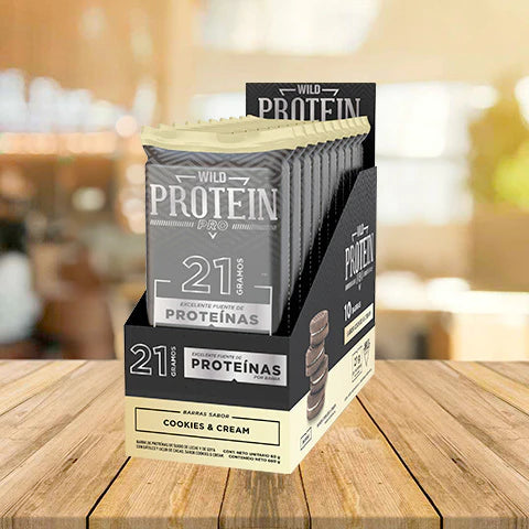 Barrita Wild Protein Pro Cookies & Cream 10 unidades