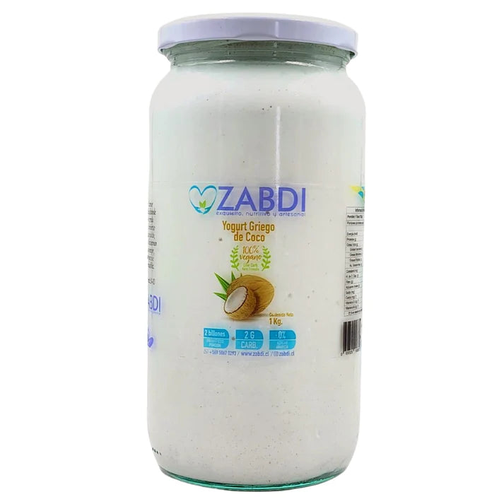 Yogurt Griego de Coco Zabdi 1k (sólo Santiago Urbano) VENCE 30 DE MAYO 2024