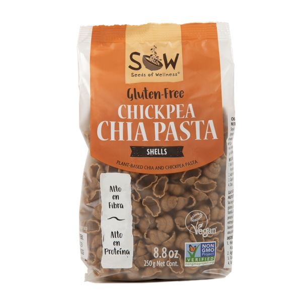 Pasta Garbanzo Chia Shells 250 grs Sow