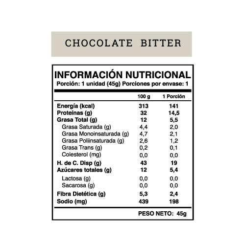 Barra Proteica Vegana Chocolate Bitter Wild Food