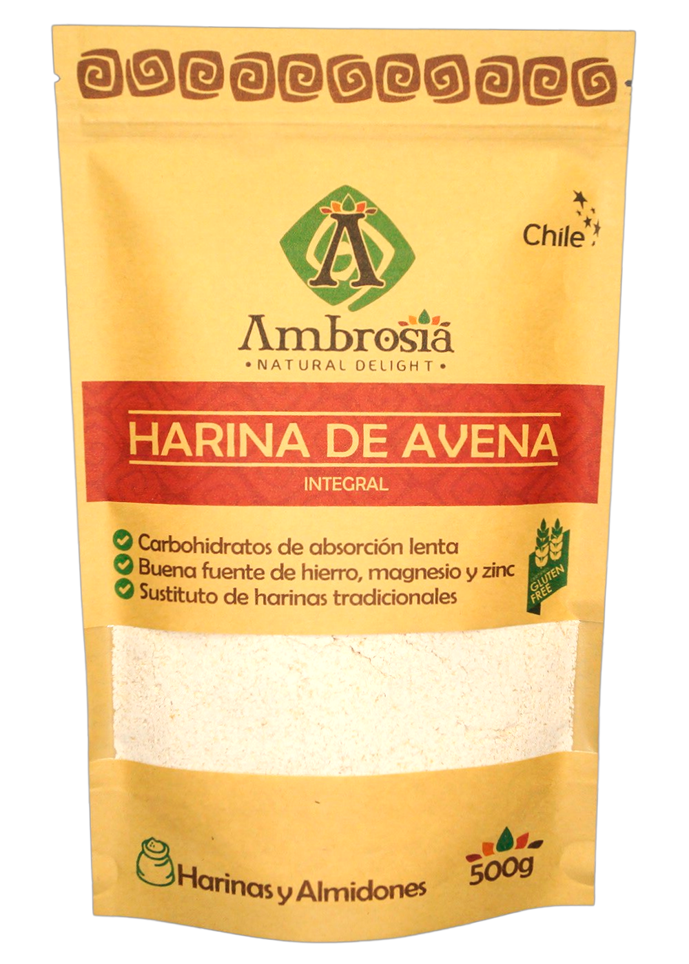 Harina de Avena Libre de Gluten 500 grs Ambrosia