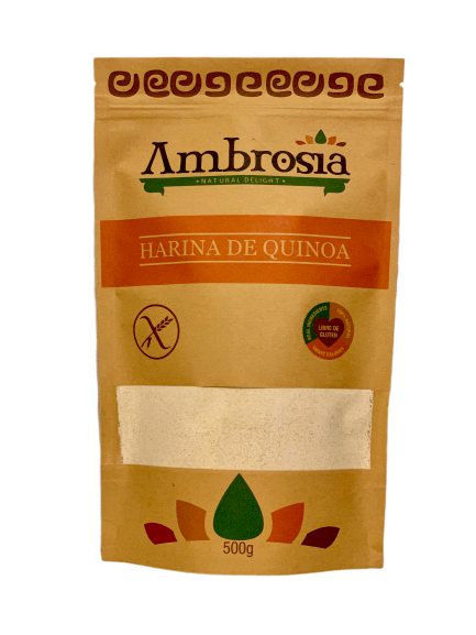 Harina de Quinoa, sin Gluten 500 grs. Ambrosia