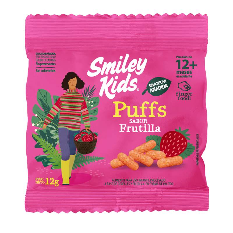 Puff Frutilla Smiley kids