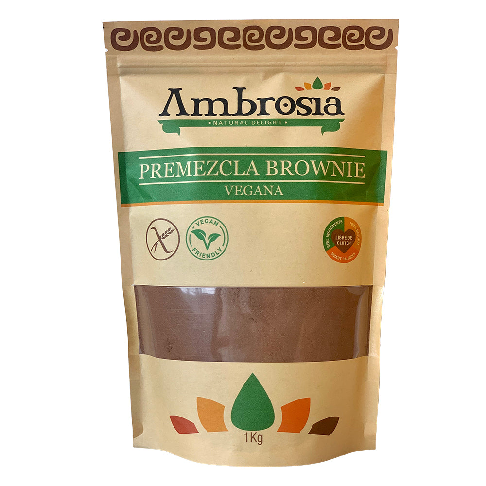 Premezcla para Brownie de Chocolate, sin gluten, vegana 500 gr Ambrosia