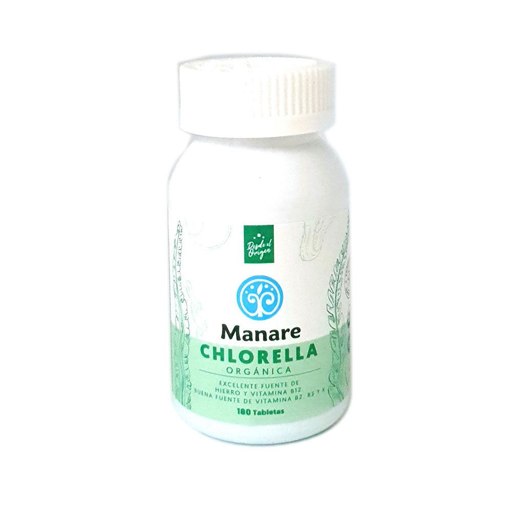 Chlorella Organica 180 tabletas Manare