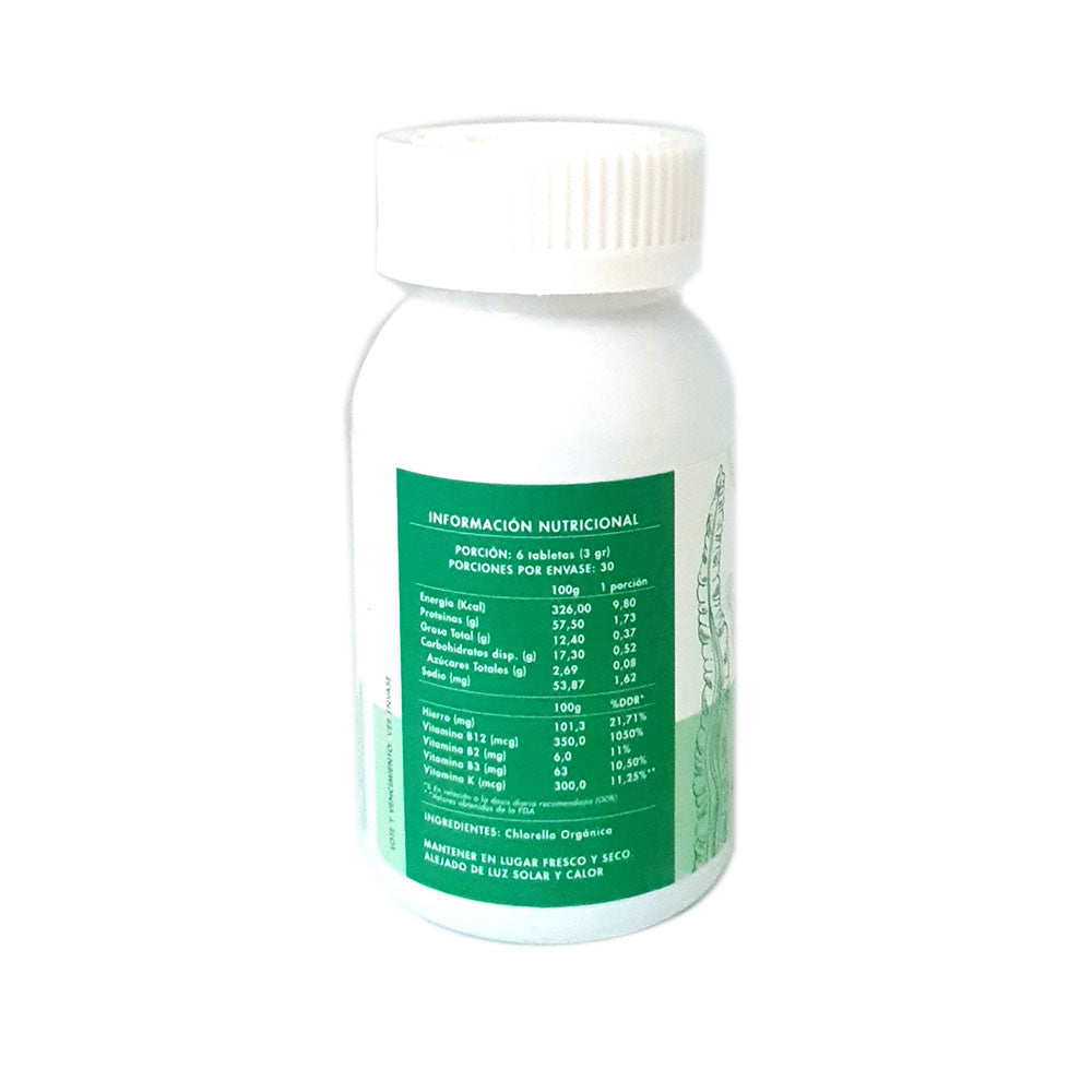 Chlorella Organica 180 tabletas Manare