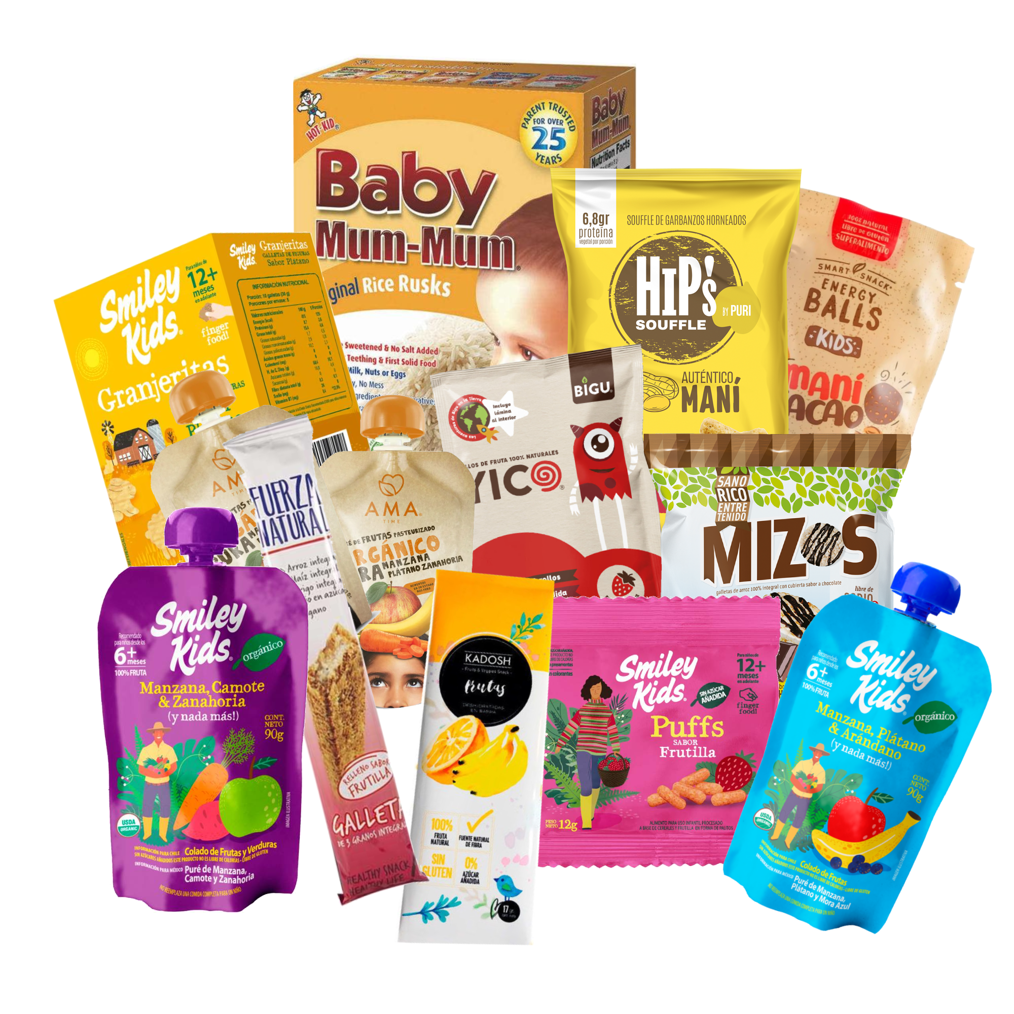 Pack Sorpresa colaciones bebé (+ de 20 productos), Beroots