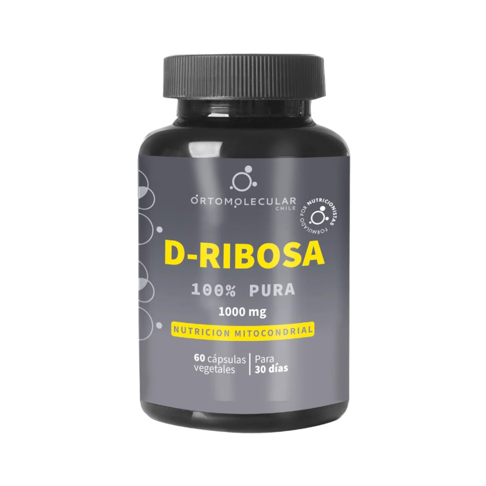 D-Ribosa 1.000 Mg Nutricion Mitocondrial 100% pura 60 Cáps Ortomolecular