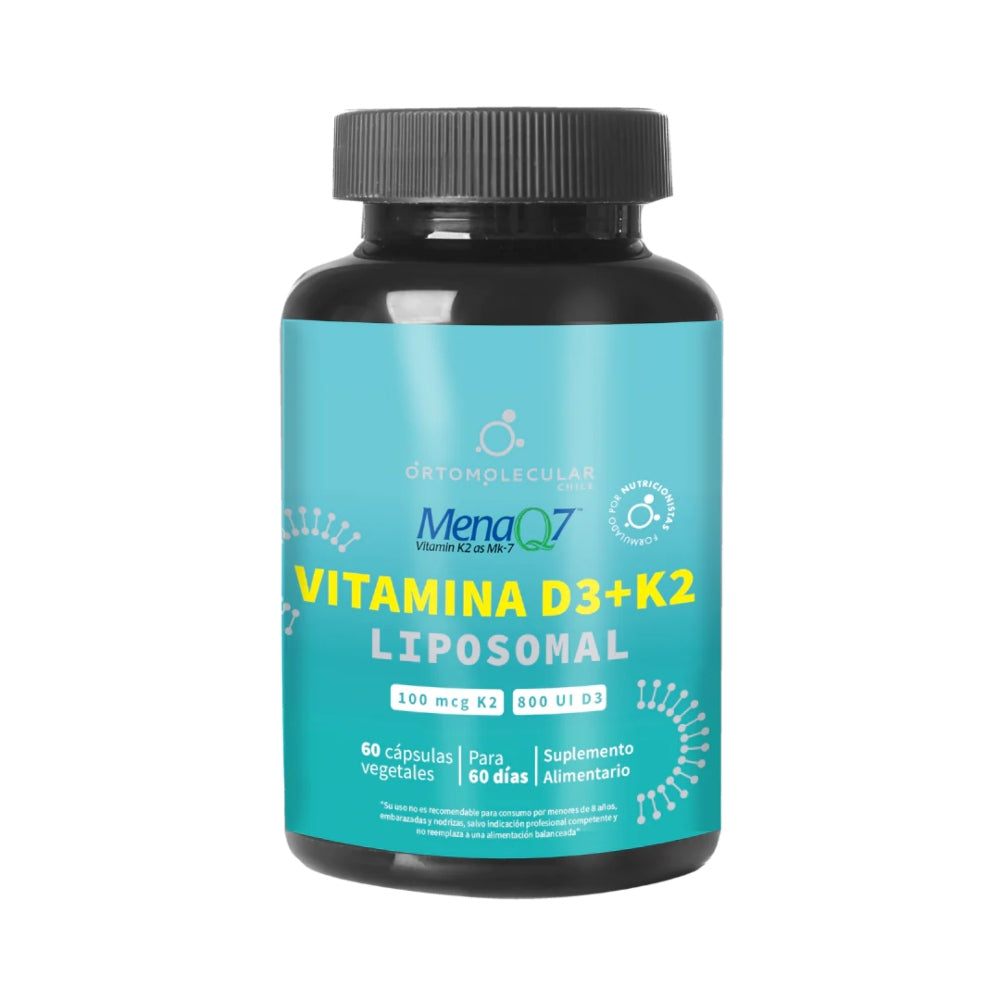 Vitamina D3+K2 MenaQ7 Liposomal 60 Cáps Ortomolecular