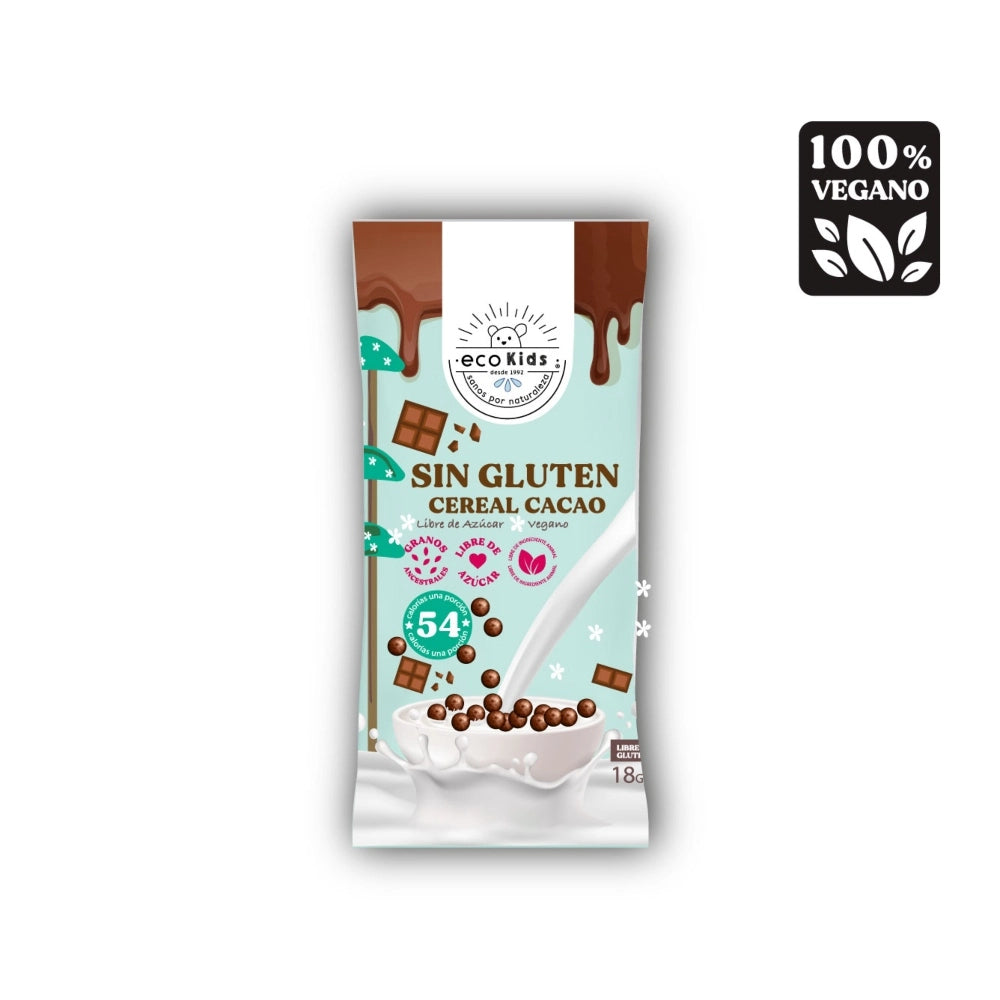 Cereal Ecokids Bolitas de Cacao 18 g Ecovida