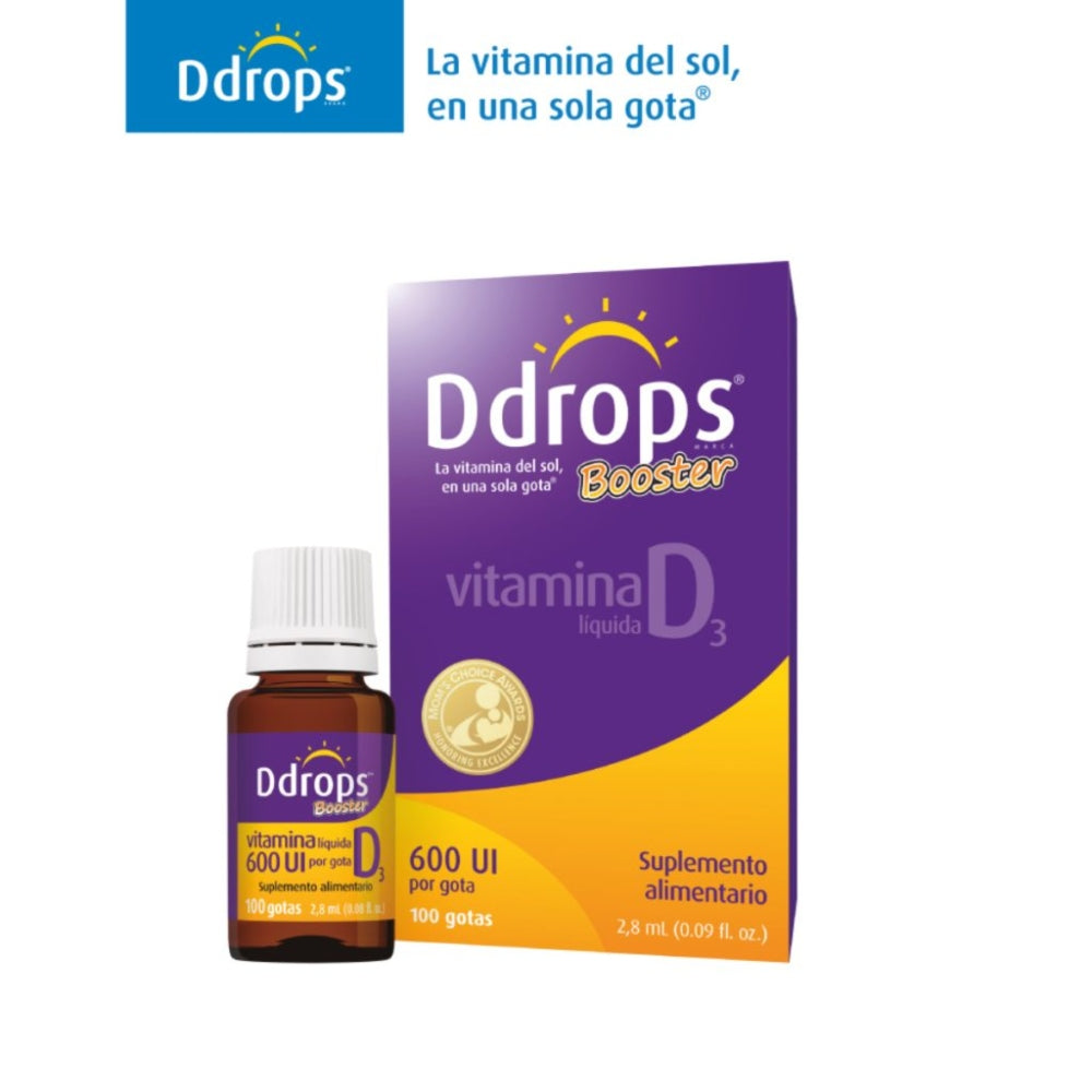 Vitamina D3 Líquida  Booster 600 UI (100 gotas) 2,8 mL Drops