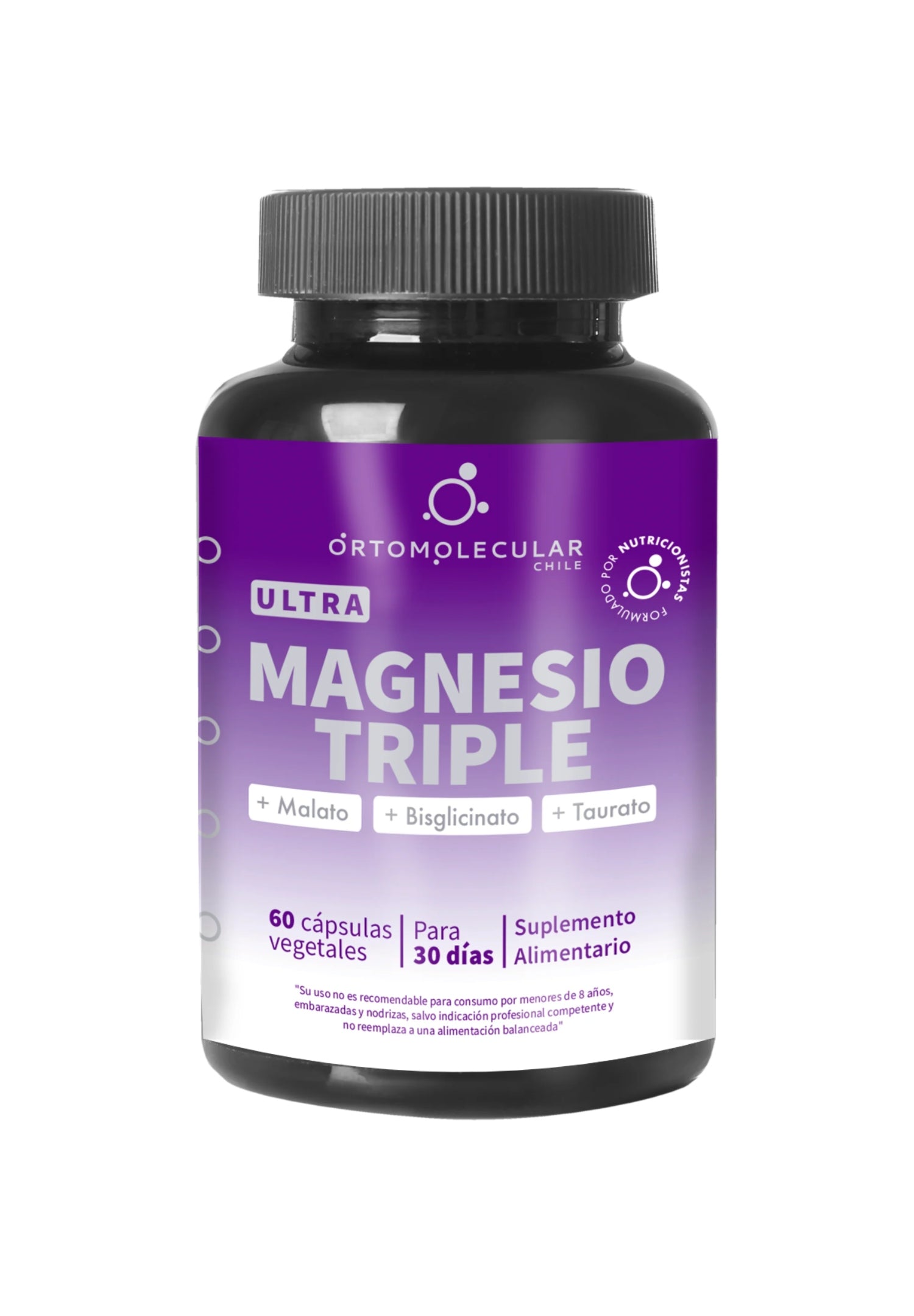 Ultra Magnesio Triple-60 Cáps Ortomolecular