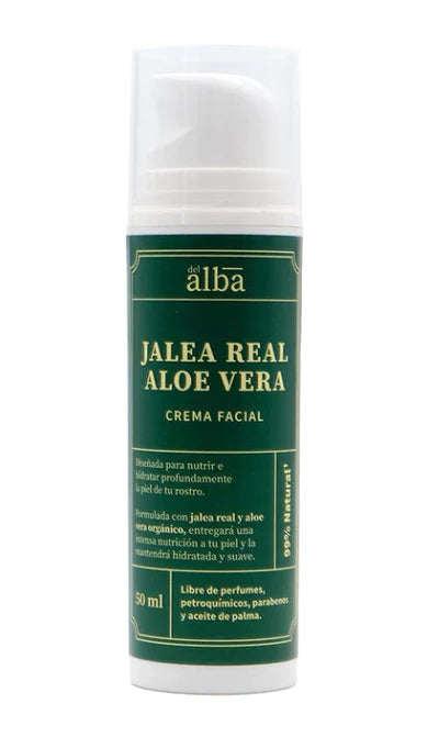Crema facial Aloe Vera Jalea Real, 50 ml, Apícola del Alba