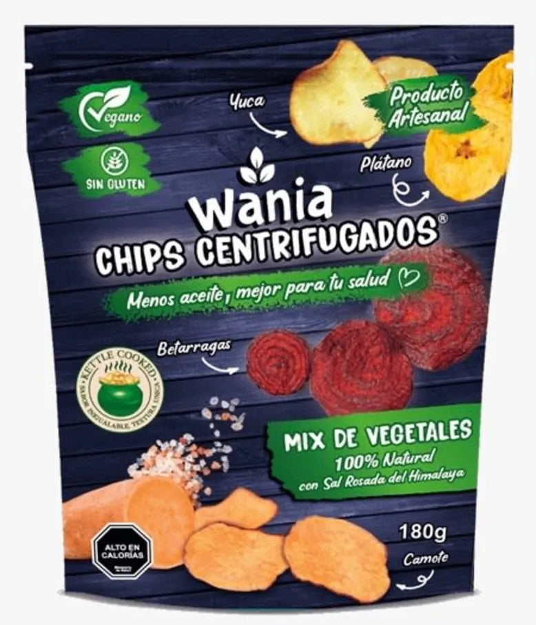 Snack mix de vegetales 180 gramos Marca Wania