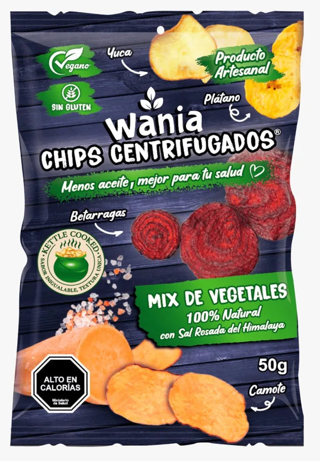 Snack mix de vegetales 50 gramos Marca Wania