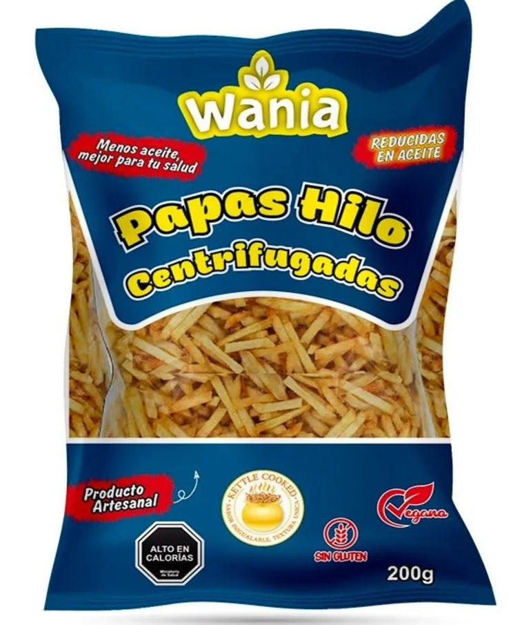 Papas tipo hilo 200 gramos Marca Wania
