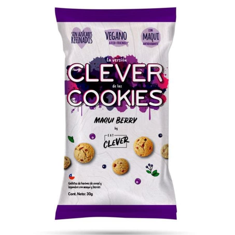 Galletas de maqui berry 30 gramos Marca Eat Clever