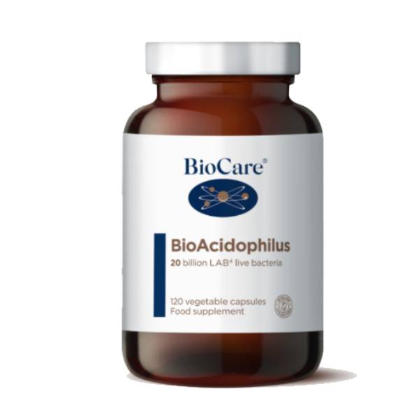 BioAcidophilus Probiótico 20 billones, 120 cáps, Biocare