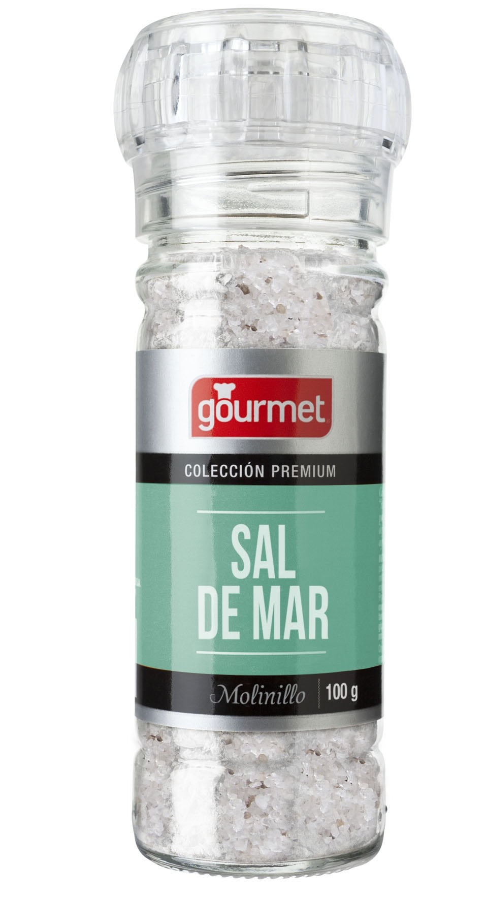 Molinillo sal de Mar en cristales, 100 grs, Gourmet