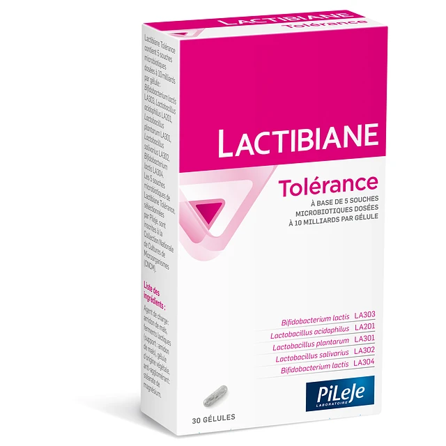 Probiotico Lactibiane Tolerance 30 capsulas Pileje