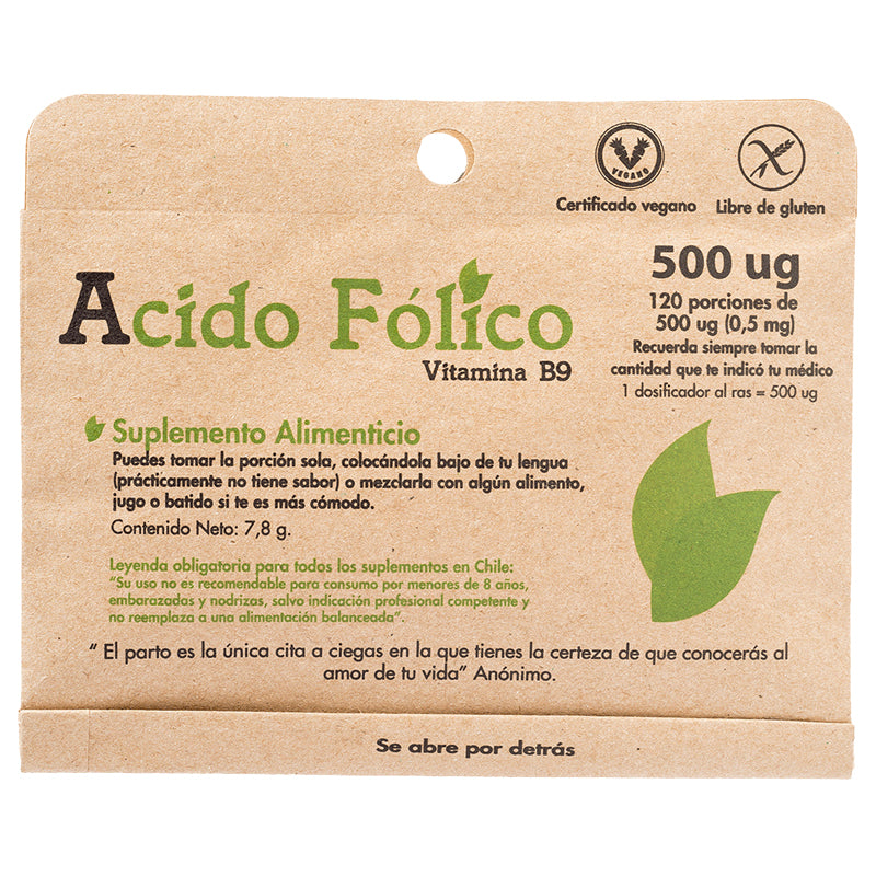 Acido Fólico 120 porciones, Dulzura Natural
