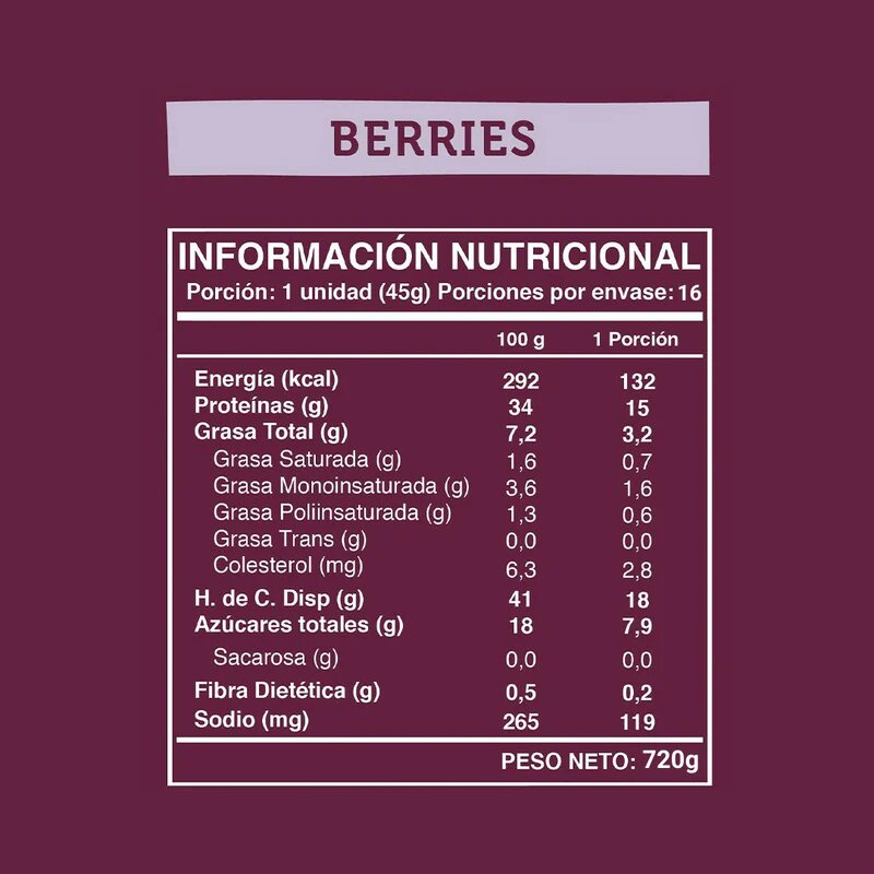 Barra Proteica Wild Protein Berries 5 unidades
