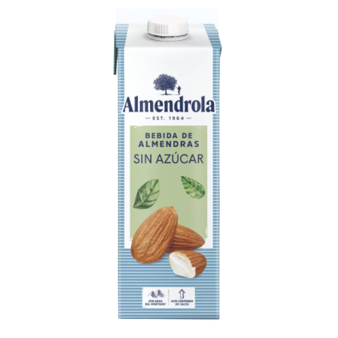 Bebida de Almendras sin azúcar, 1 litro, Marca Almendrola