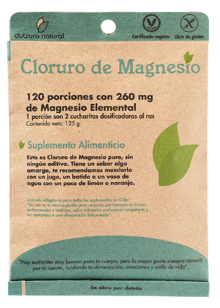 Cloruro de Magnesio, 125 grs. Dulzura Natural