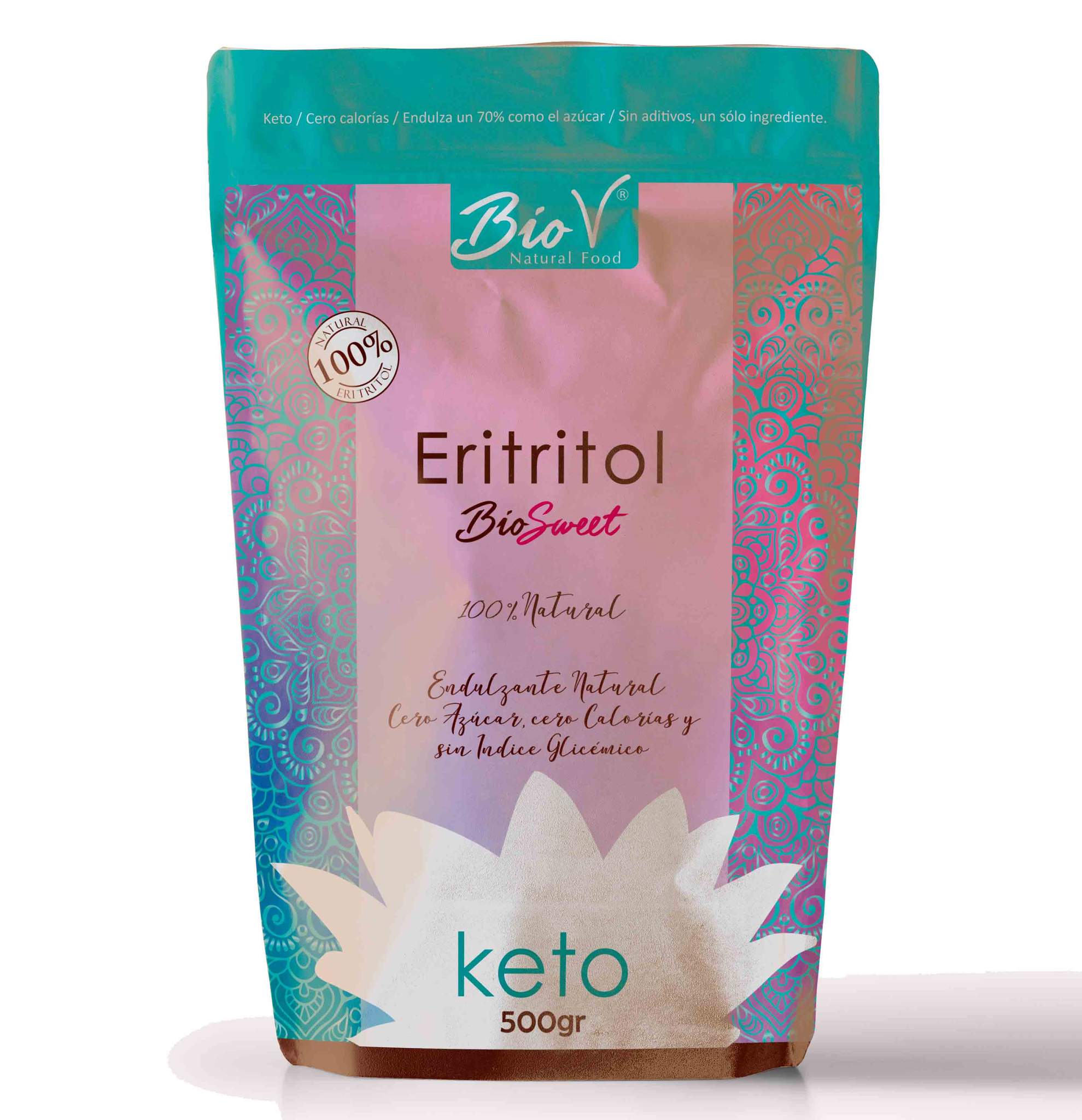 Eritritol 100% Natural 500 grs, BioV