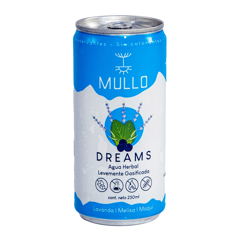 Mullo Dreams Agua herbal levemente Gasificada 250 ml