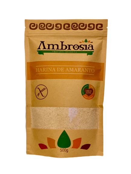 Harina de Amaranto, sin gluten, 500 grs. Ambrosia