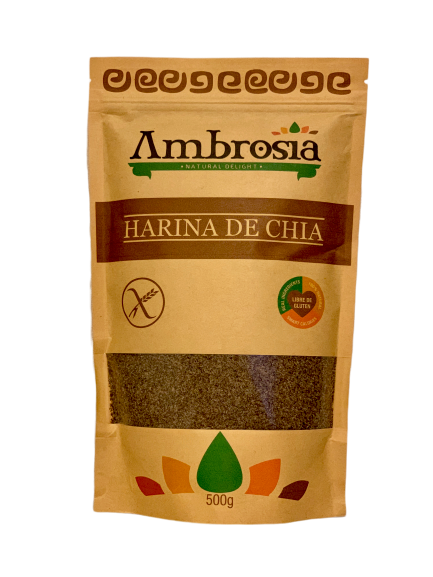 Harina de Chia Libre de Gluten 500 grs Ambrosia