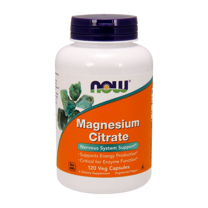 Magnesio Citrato 120 capsulas vegetales Now