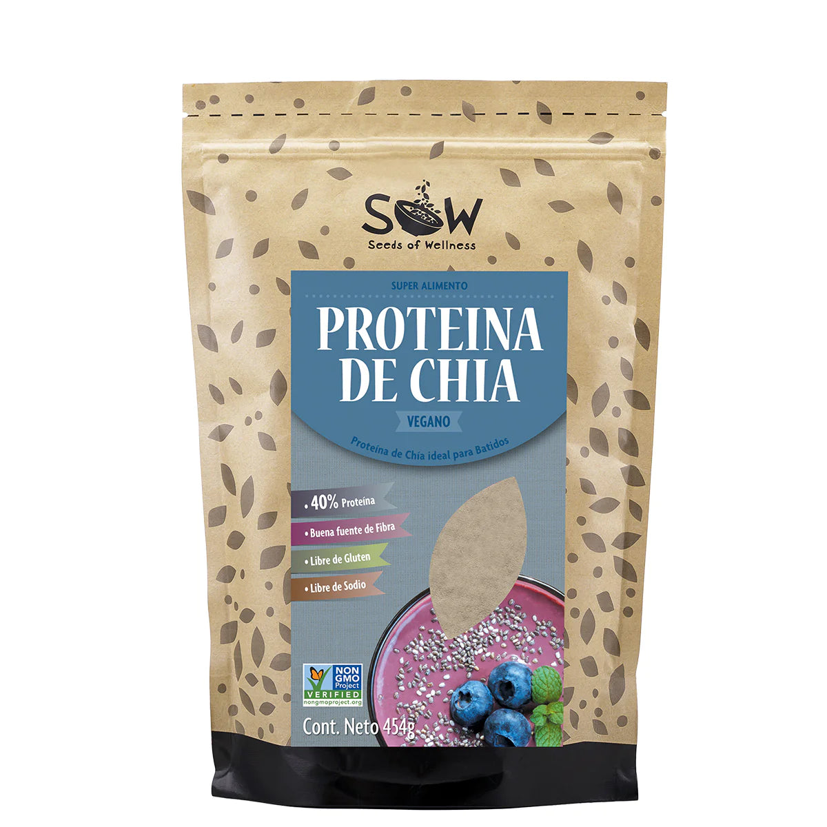 Proteina de Chia 454 grs Sow