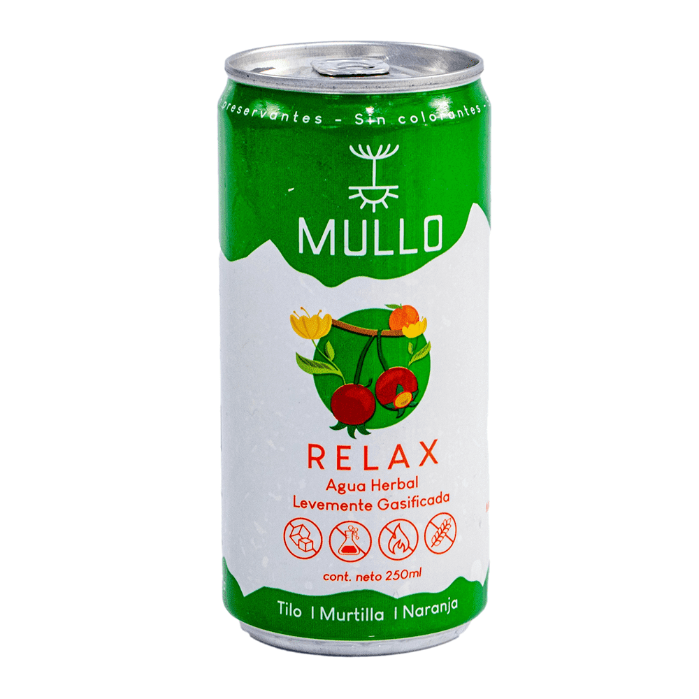 Mullo Relax Agua herbal levemente Gasificada 250 ml