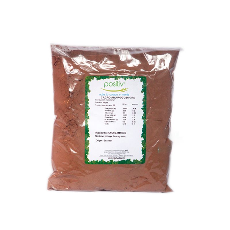 Cacao Amargo en Polvo 500 grs