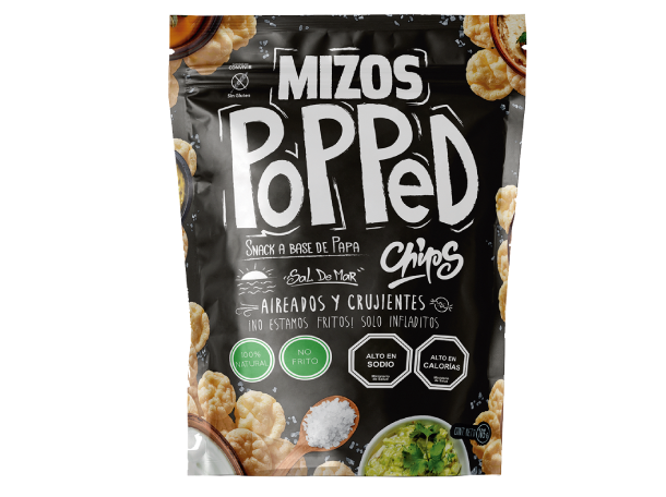 Mizos Popped Chips Sal de Mar 105 grs