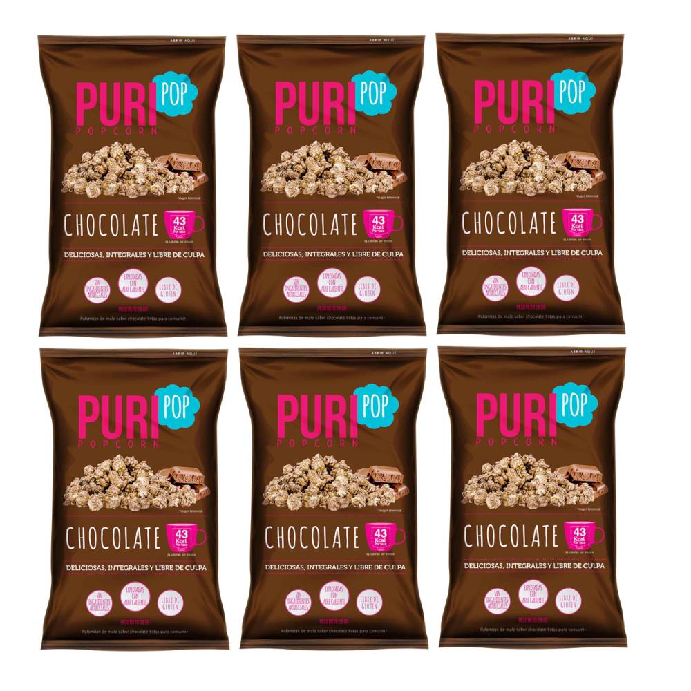 Pack 6 Cabritas Puripop de Chocolate
