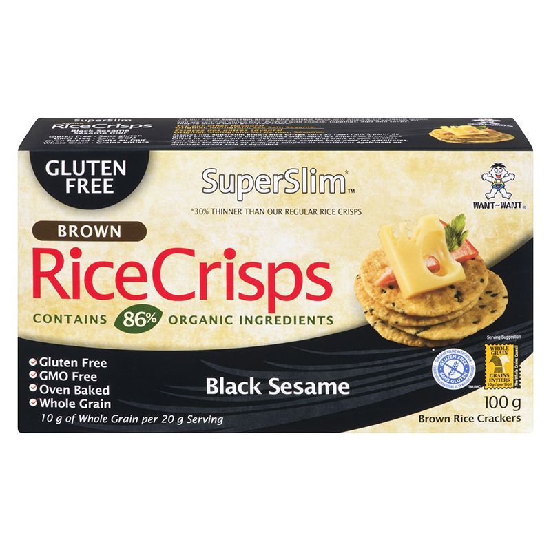 Rice Crisps Galleta de arroz integral sésamo negro 100 grs