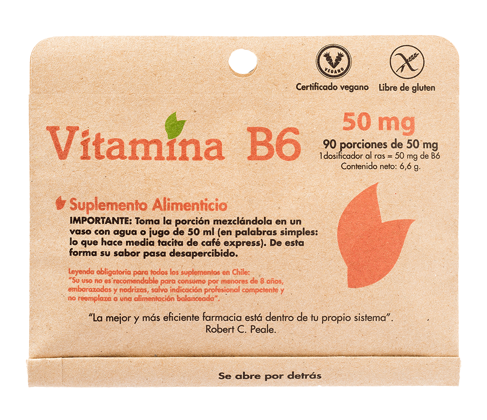 Vitamina B6, en polvo, Dulzura Natural