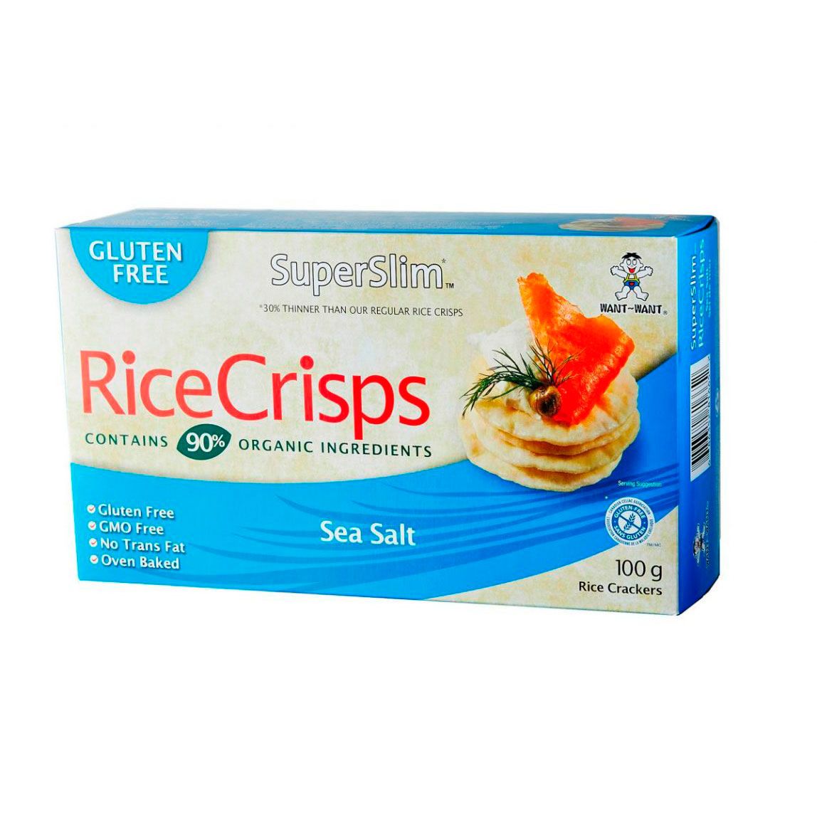 Rice Crisps Galleta de arroz integral sal de mar 100 grs
